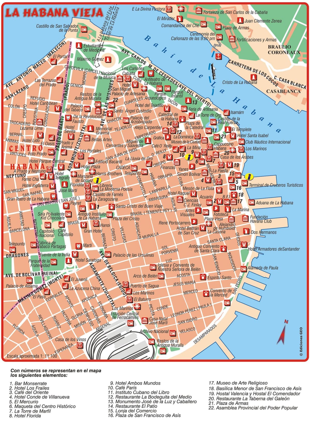 karta över Habana vieja