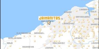 Karta över Kuba jaimanitas